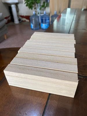 Bloques de juguete de construcción de madera de paulownia con espesor personalizado