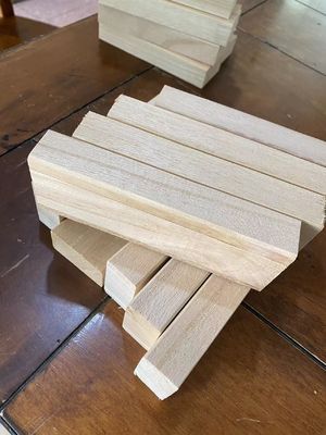 Bloques de juguete de construcción de madera de paulownia con espesor personalizado