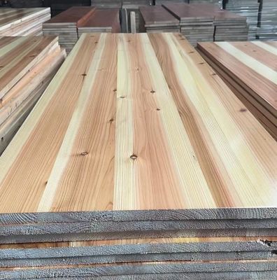 12-30mm Grado AB Panel de unión de madera maciza pintada a medida para tablero de cedro de abeto