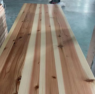 12-30mm Grado AB Panel de unión de madera maciza pintada a medida para tablero de cedro de abeto