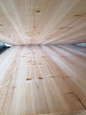 12-30mm Grado AB Panel de unión de madera maciza pintada a medida para tablero de cedro de abeto