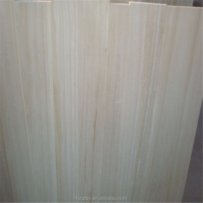 Tablero de madera sólida de grado BB de madera de paulownia con huellas de madera con superficie lisa