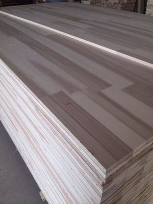 Tablero de madera sólida de grado BB de madera de paulownia con huellas de madera con superficie lisa