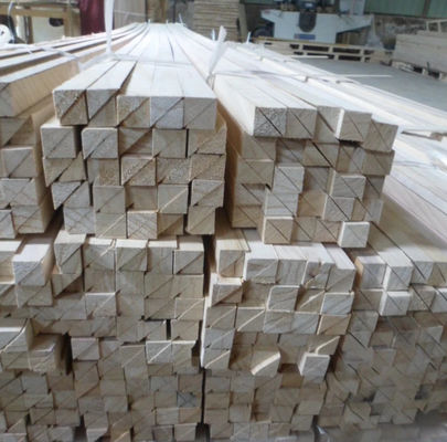 Paulownia Batten Triángulo Cuadrado Chamfer Franjas de madera con capacidad de solución de proyectos