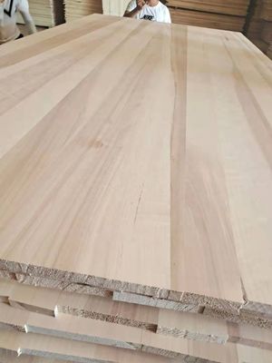 Construcción de edificios FSC 100% Certificado de álamo de madera sólida con articulación de dedos rectos