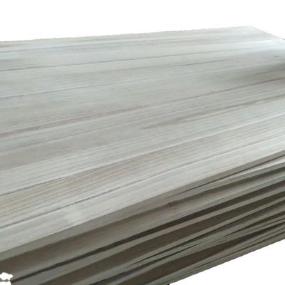 Tamaño personalizado tablero conjunto de dedos de madera de paulownia con madera sólida en color natural