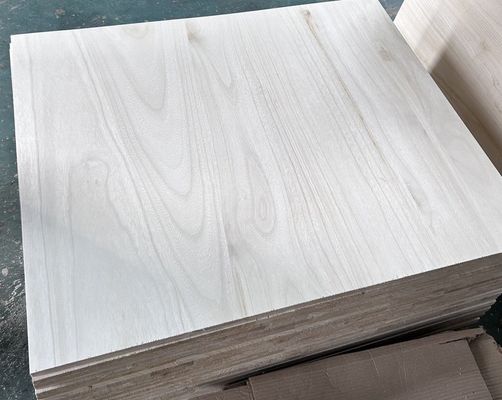 Panel de mesa de madera de paulownia certificado FSC en 2440x1220 o 1200x600 o tamaño personalizado