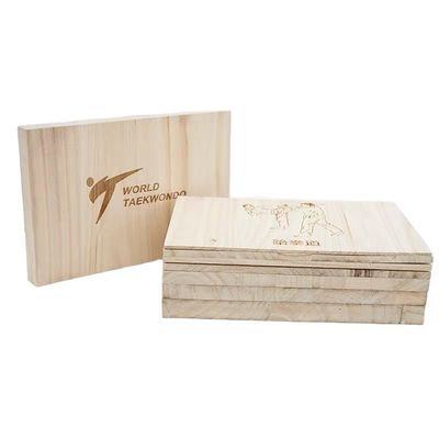 Tabla de rotura de artes marciales de Paulownia 225x300mm para la práctica de Taekwondo espesor 3-30MM