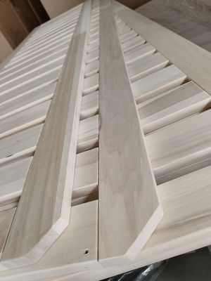 Inicio Oficina Muebles de álamo paneles rectos de madera sólida