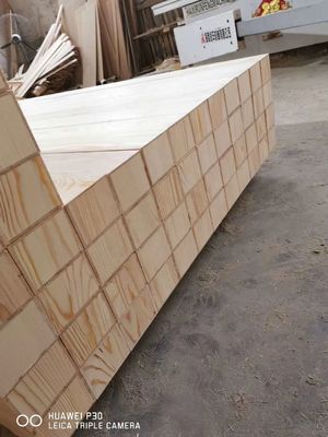 Inicio Oficina Muebles de álamo paneles rectos de madera sólida