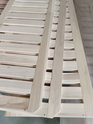 100-1220 mm de ancho marco de cama de madera sólida con espesor personalizado y tablas de madera de álamo