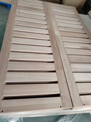 100-1220 mm de ancho marco de cama de madera sólida con espesor personalizado y tablas de madera de álamo