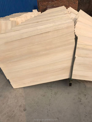 Moldeado de madera a medida Madera maciza madera de paulownia tablero de madera en color natural