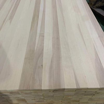 Tabla de madera sólida de álamo de 18 mm para paneles de diseño personalizados 100-1220 mm de ancho Populus spp