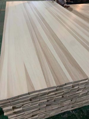 100mm-2440mm Texturas naturales Muebles de madera sólida Panel de tablón de álamo