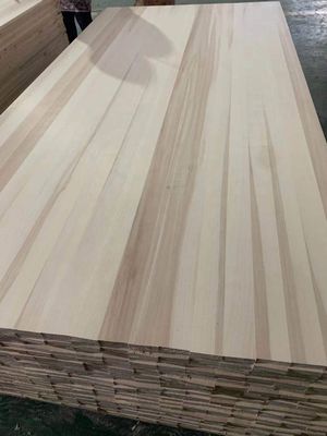 100mm-2440mm Texturas naturales Muebles de madera sólida Panel de tablón de álamo