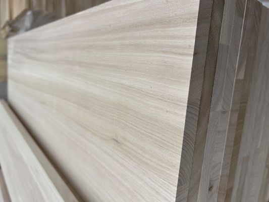 3 mm-55 mm de espesor Madera de paulownia de madera con bordes de madera de madera para muebles de madera maciza