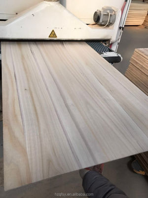 Hojas de madera de paulownia de color natural para el cajón y el lado de la cama