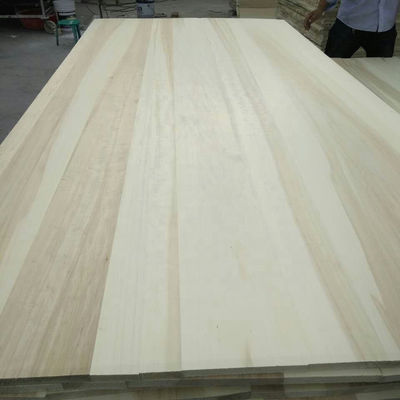 Texturas naturales Muebles de madera sólida Álamo Paulownia Pino Tabla de borde Tabla pegada