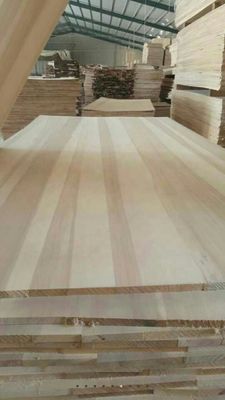 Texturas naturales Muebles de madera sólida Álamo Paulownia Pino Tabla de borde Tabla pegada