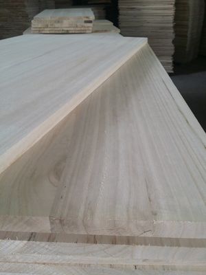 Texturas naturales Muebles de madera sólida Álamo Paulownia Pino Tabla de borde Tabla pegada