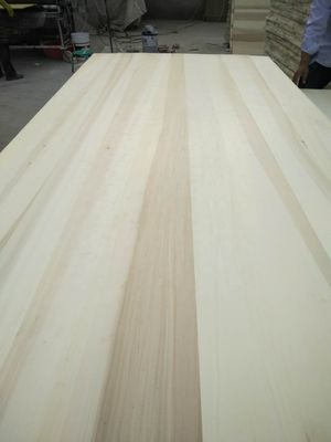 Texturas naturales Muebles de madera sólida Álamo Paulownia Pino Tabla de borde Tabla pegada