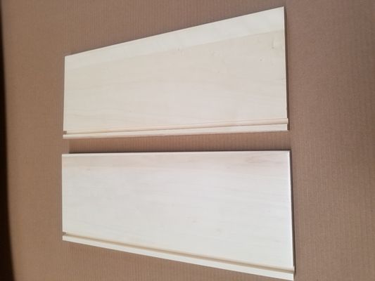 Tablero de cajones de Paulownia de álamo con ranuras acabado y limpio para gabinete de estilo contemporáneo