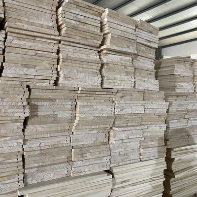 Tablero de cajones de Paulownia de álamo con ranuras acabado y limpio para gabinete de estilo contemporáneo