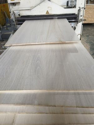 Contenido de humedad 8%-12% de madera de paulownia muebles de troncos rectos tablero de madera maciza blanqueada