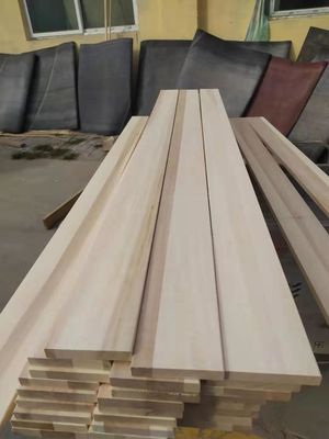 FSC Certificados de madera de álamo Paulownia de lecho barras para el marco de madera sólida