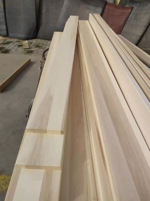FSC Certificados de madera de álamo Paulownia de lecho barras para el marco de madera sólida