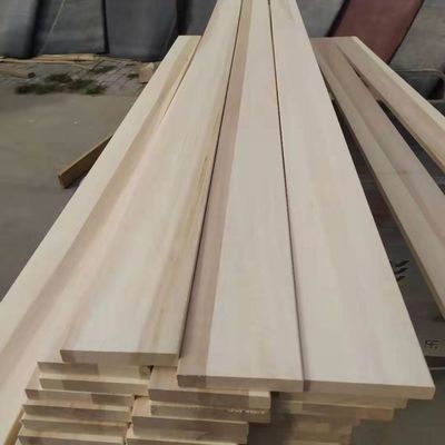 Panes de madera sólida de color natural o blanqueados Lamas de lecho de álamo para soluciones de proyectos
