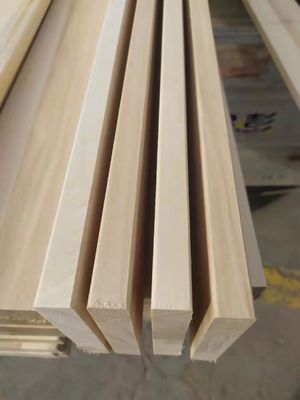 Panes de madera sólida de color natural o blanqueados Lamas de lecho de álamo para soluciones de proyectos