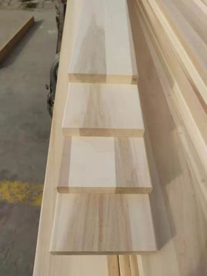 Panes de madera sólida de color natural o blanqueados Lamas de lecho de álamo para soluciones de proyectos