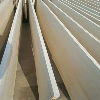 Panes de madera sólida de color natural o blanqueados Lamas de lecho de álamo para soluciones de proyectos