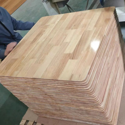 Tablero de escritorio de madera sólida de roble UV Tablero conjunto de dedos de madera de caucho para escritorios de madera sólida