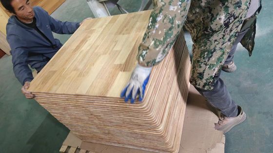 Tablero de escritorio de madera sólida de roble UV Tablero conjunto de dedos de madera de caucho para escritorios de madera sólida
