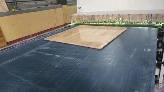 Tablero de escritorio de madera sólida de roble UV Tablero conjunto de dedos de madera de caucho para escritorios de madera sólida