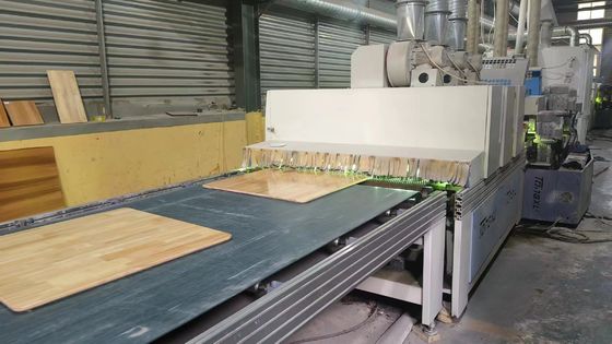 Tablero de escritorio de madera sólida de roble UV Tablero conjunto de dedos de madera de caucho para escritorios de madera sólida