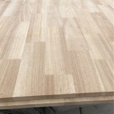 Planchas de madera maciza de goma con articulaciones de dedos de ancho de 100-1220 mm para muebles de interior