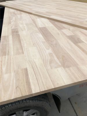 Planchas de madera maciza de goma con articulaciones de dedos de ancho de 100-1220 mm para muebles de interior