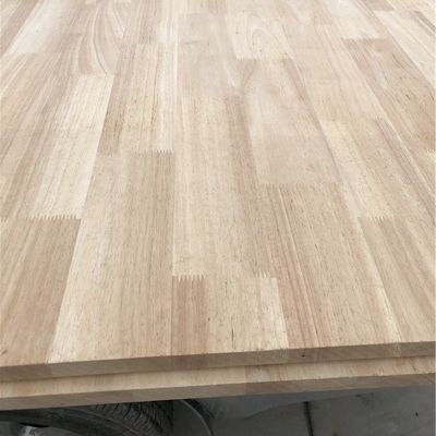 Tabla de madera de caucho sólido para mesas UV 8 mm-40 mm espesor 100-1220 mm anchura