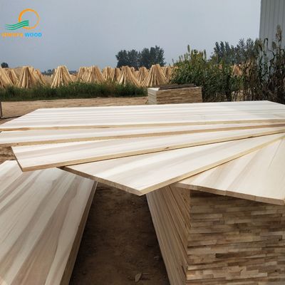 Contenido de humedad 8-12% Panel adherido de borde de álamo para muebles Pegamento ecológico