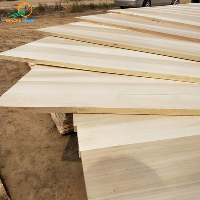 Contenido de humedad 8-12% Panel adherido de borde de álamo para muebles Pegamento ecológico