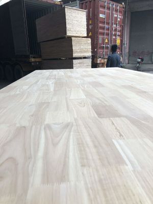 Panel de madera sólida carbonizada de 1220x2440 mm de goma de dedo conjunto de madera dura personalizado