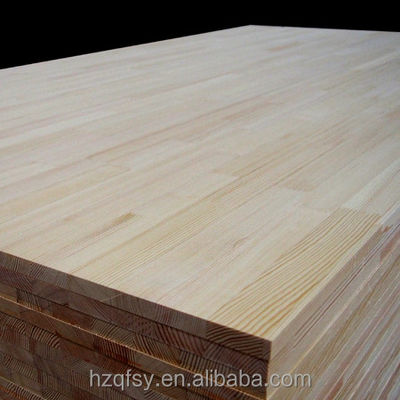 Tablas de unión de dedos de madera sólida de pino personalizada para muebles sin piezas de repuesto