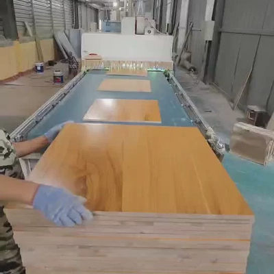 Moderno estilo de diseño tablero de madera maciza recubierto con panel de madera grado AB dentro de ABC