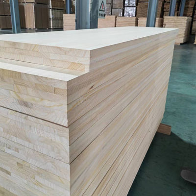 Panel compuesto de tira de madera con pegamento de madera sólida de color natural E0/E1 pegamento ambiental