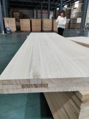 Panel compuesto de tira de madera con pegamento de madera sólida de color natural E0/E1 pegamento ambiental