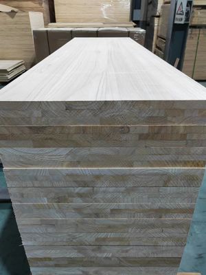 Panel compuesto de tira de madera con pegamento de madera sólida de color natural E0/E1 pegamento ambiental